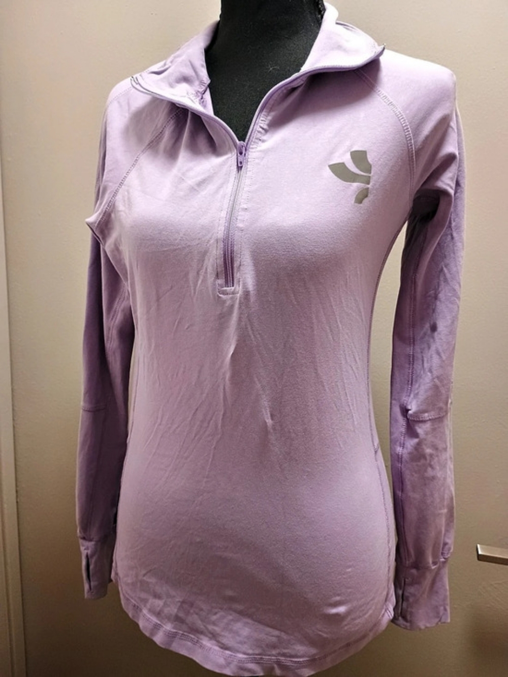 The Color Run Orchid Half Zip Pullover Women's Lavender Athletic Top
